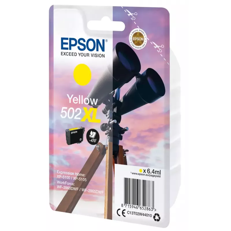 Cartucho de tinta EPSON 502XL amarillo C13T02W44010