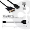 Club 3D CAC-1211 cable de DVI-D a HDMI 1.4, Dual Link, M/H, 2 m, negro