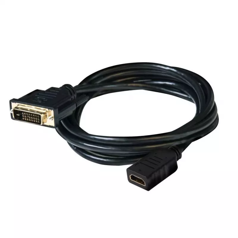 Club 3D CAC-1211 cable de DVI-D a HDMI 1.4, Dual Link, M/H, 2 m, negro