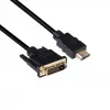Club 3D CAC-1210 cable DVI-D a HDMI 1.4, Dual Link, bidireccional, 4K, M/M, 2 m, negro