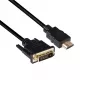 Club 3D CAC-1210 cable DVI-D a HDMI 1.4, Dual Link, bidireccional, 4K, M/M, 2 m, negro