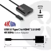Adaptador activo USB 3.1 Type-C a HDMI 2.0 UHD 4K 60Hz CLUB3D CAC-2504