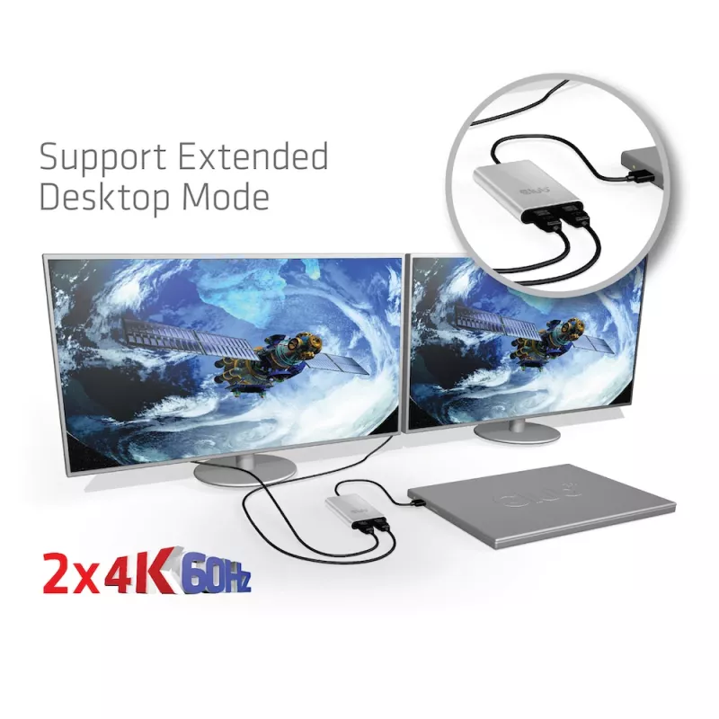 Adaptador CLUB3D Thunderbolt 3 a doble HDMI 2.0