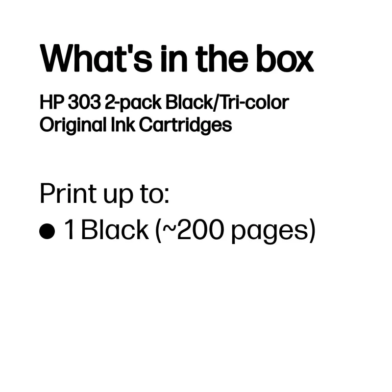Cartucho de tinta HP 303 3YM92AE multipack negro y color
