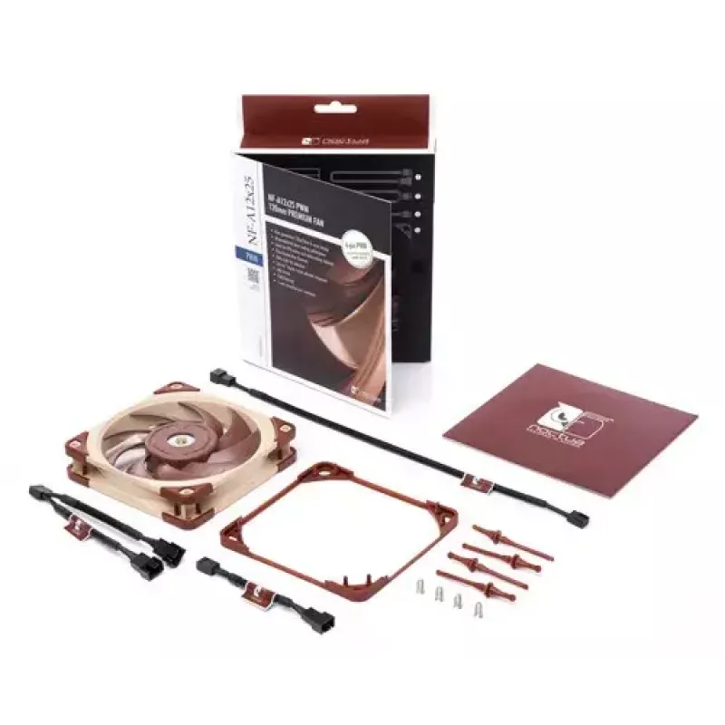 Ventilador Noctua NF-A12x25 PWM 120 mm, 12 V, PWM, máx. 2000 rpm, 102,1 m³/h, 22,6 dB