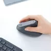 Ratón inalámbrico ergonómico Logitech MX Vertical, MX Vertical, 4000 DPI, RF Wireless + Bluetooth, para diestros, grafito, uso de oficina