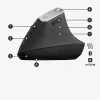Ratón inalámbrico ergonómico Logitech MX Vertical, MX Vertical, 4000 DPI, RF Wireless + Bluetooth, para diestros, grafito, uso de oficina