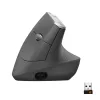 Ratón inalámbrico ergonómico Logitech MX Vertical, MX Vertical, 4000 DPI, RF Wireless + Bluetooth, para diestros, grafito, uso de oficina