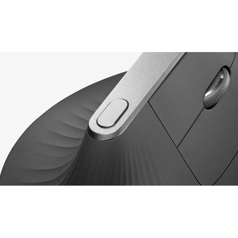 Ratón inalámbrico ergonómico Logitech MX Vertical, MX Vertical, 4000 DPI, RF Wireless + Bluetooth, para diestros, grafito, uso de oficina
