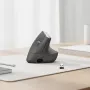 Ratón inalámbrico ergonómico Logitech MX Vertical, MX Vertical, 4000 DPI, RF Wireless + Bluetooth, para diestros, grafito, uso de oficina