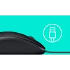 Ratón Logitech B110 Silent con cable USB negro