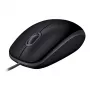 Ratón Logitech B110 Silent con cable USB negro