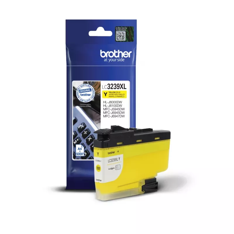 Cartucho Brother LC-3239XLY amarillo 5000 páginas (HL-J6000/6100/MFC-J5945/6945/6947)