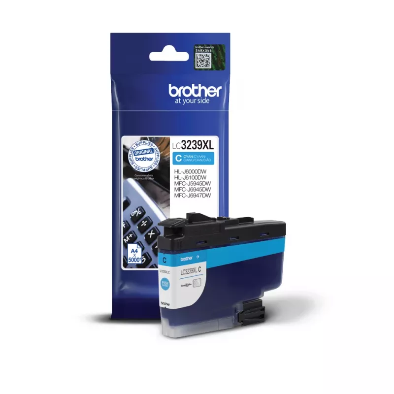 Cartucho de tinta Brother LC3239XLC 1 ud. original alto rendimiento (XL) cian