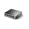 Switch TP-Link 5 puertos Gigabit Desktop PoE con 4 puertos, no gestionado, Gigabit Ethernet (10/100/1000), Power over Ethernet (PoE)