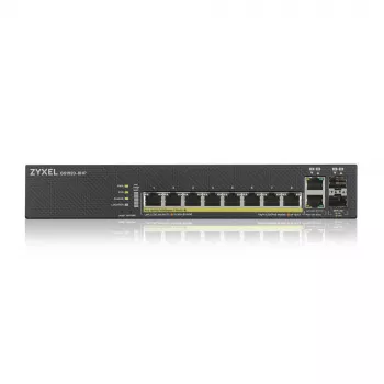 Zyxel GS1920-8HPV2 gestionado Gigabit Ethernet (10/100/1000) Power over Ethernet (PoE) negro