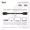 Club 3D CAC-1371 cable HDMI 2.1 Ultra High Speed certificado, 48 Gbps, 4K 120 Hz / 8K 60 Hz / 10K 120 Hz, ARC, HDR, M/M, 1 m