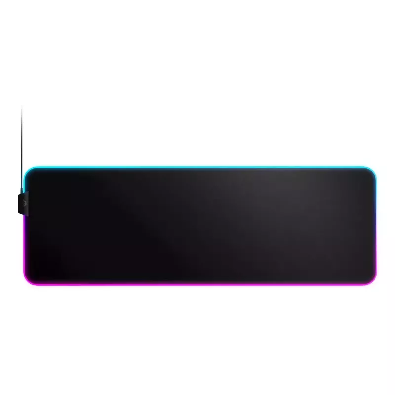 Alfombrilla gaming STEELSERIES QcK Prism Cloth XL — superficie de tela, 900×300 mm, 4 mm de grosor, retroiluminación RGB