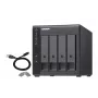 Caja QNAP TR-004 de 4 bahías - 2.5/3.5 pulgadas - Serial ATA II - 0,1,5,10,JBOD - 3.2 Gen 1 (3.1 Gen 1) - USB Type-C