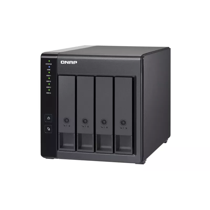 Caja QNAP TR-004 de 4 bahías - 2.5/3.5 pulgadas - Serial ATA II - 0,1,5,10,JBOD - 3.2 Gen 1 (3.1 Gen 1) - USB Type-C