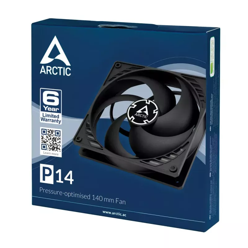 ARCTIC P14 – ventilador de 140 mm optimizado para presión