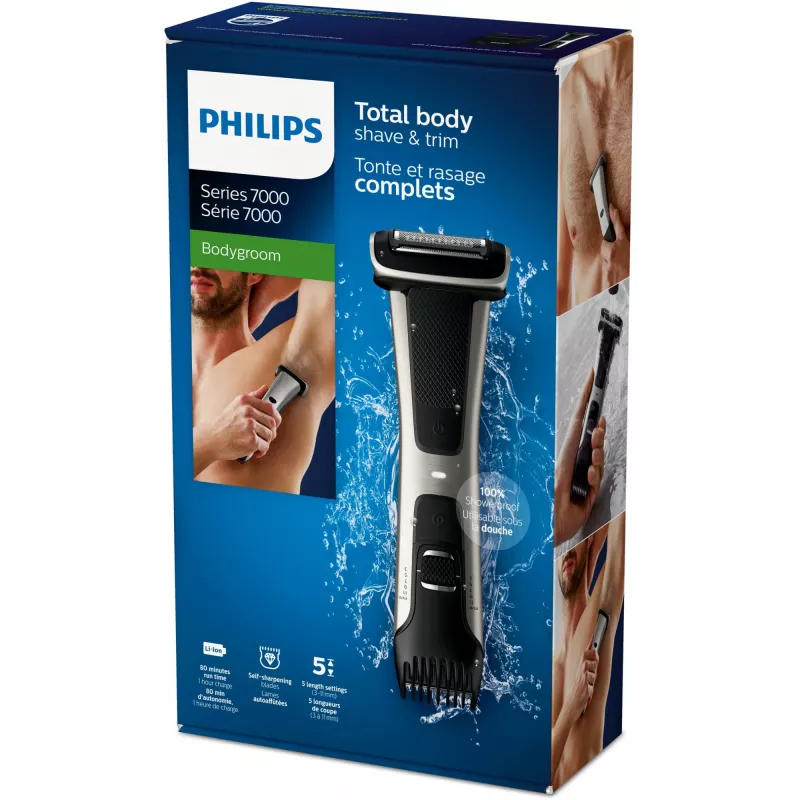 Philips Serie 7000 Bodygroom 7000 BG7025/15 recortador de vello corporal resistente al agua
