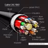 Club 3D CAC-1061 cable DisplayPort 1.4 HBR3 8K 60 Hz, 32,4 Gbps, DSC 1.2, certificado VESA, con bloqueo, M/M, 5 m, negro