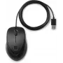Ratón HP con lector de huellas USB, ambidiestro, USB Type-A, negro
