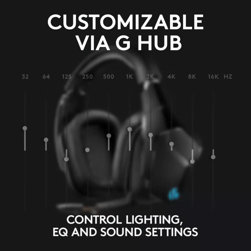 Auriculares gaming LOGITECH G935 Wireless 7.1 Surround Sound Lightsync – 2,4 GHz