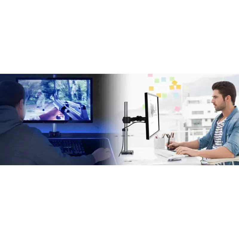 ARCTIC Z1 (Gen 3) - Brazo de monitor para montaje en mesa con hub USB