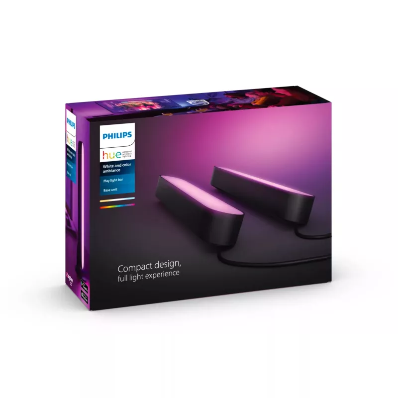 Tiras de luz Philips Hue White and colour ambience Play pack doble