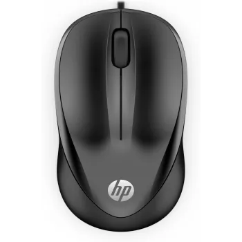 Ratón con cable HP 1000, ambidiestro, USB Type-A, 1200 DPI, Negro