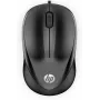Ratón con cable HP 1000, ambidiestro, USB Type-A, 1200 DPI, Negro
