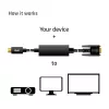 Cable activo USB Type C a VGA M/M CLUB3D CAC-1512 5m