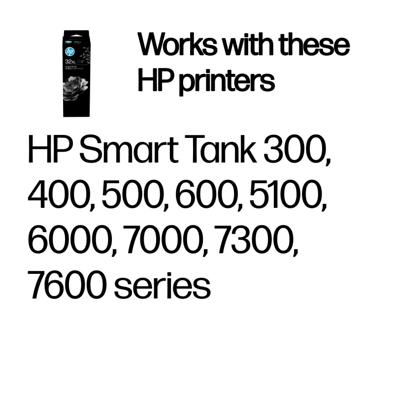 Frasco de tinta HP 32XL 135-ml Negro Original, Negro, Malasia, 15 - 35 °C, 15 - 35 °C, 20 - 80 %, 1 ud.