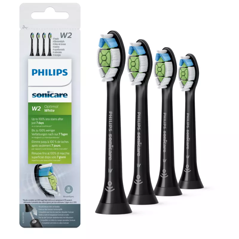 Cabezales de cepillo eléctrico Philips W Optimal White HX6064/11 pack de 4