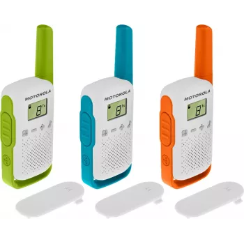 Walkie-talkie Motorola T42 16 canales Azul, Verde, Naranja, Blanco