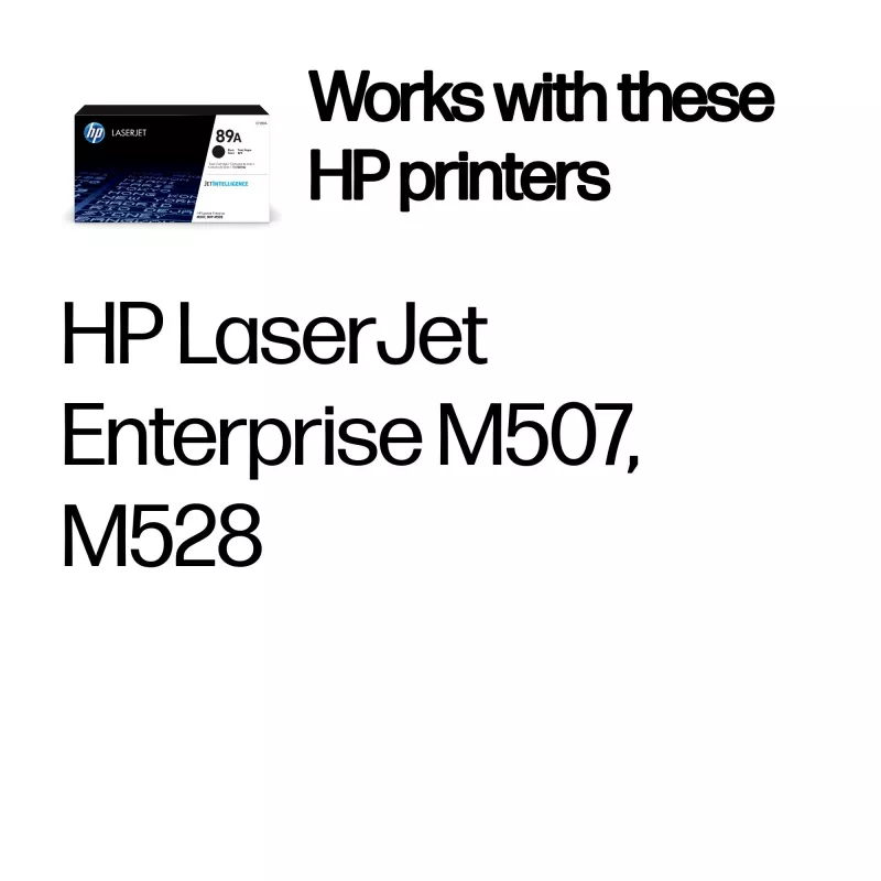 Cartucho de tóner HP 89A Original LaserJet, Negro
