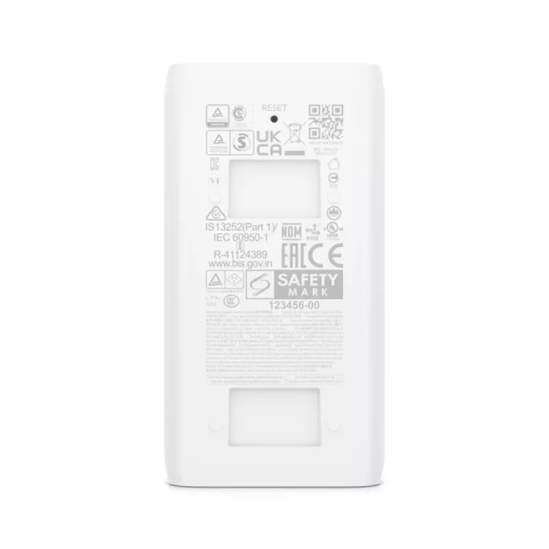 Ubiquiti U-POE-AF inyector PoE, 802.3af, 48 V, 15 W, Gigabit Ethernet, blanco