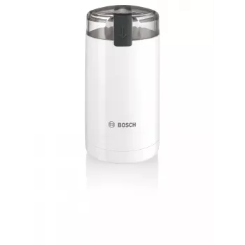 Molino de café de cuchillas Bosch TSM6A011W, 180 W, 75 g de capacidad, blanco