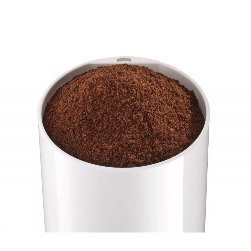 Molino de café de cuchillas Bosch TSM6A011W, 180 W, 75 g de capacidad, blanco