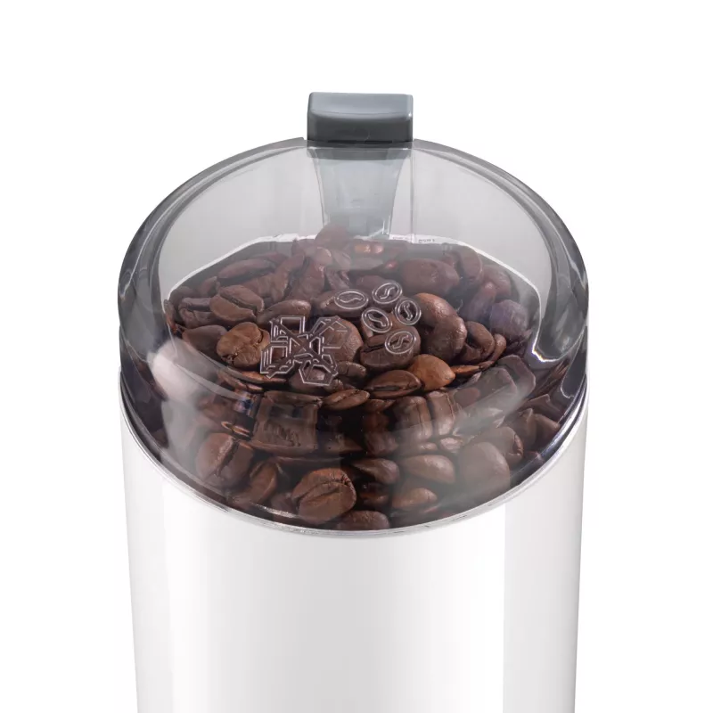 Molino de café de cuchillas Bosch TSM6A011W, 180 W, 75 g de capacidad, blanco