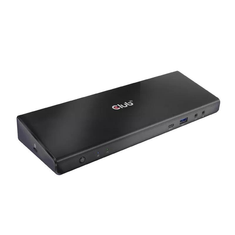CLUB3D CSV-1562 es una estación de acoplamiento universal USB3.2 Gen1 Type-C Triple 4K30Hz con carga y certificada por DisplayLink®. La estación de acoplamiento universal con carga