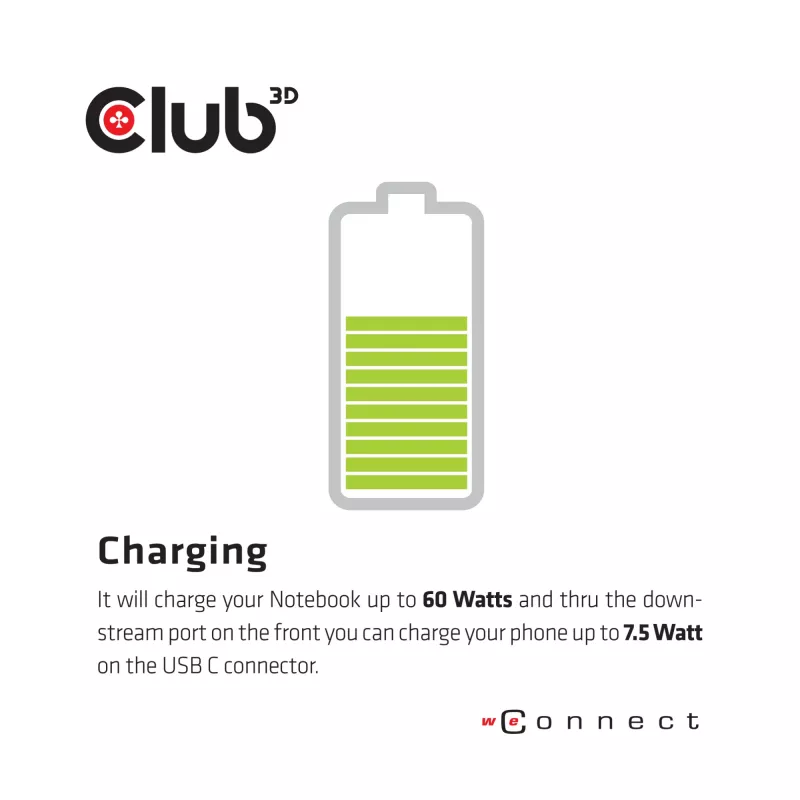 CLUB3D CSV-1562 es una estación de acoplamiento universal USB3.2 Gen1 Type-C Triple 4K30Hz con carga y certificada por DisplayLink®. La estación de acoplamiento universal con carga
