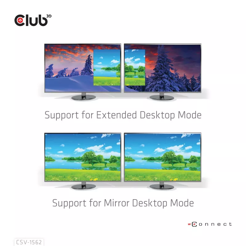 CLUB3D CSV-1562 es una estación de acoplamiento universal USB3.2 Gen1 Type-C Triple 4K30Hz con carga y certificada por DisplayLink®. La estación de acoplamiento universal con carga