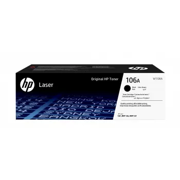 Cartucho de tóner HP 106A Original Laser Negro, 1000 páginas, Negro, 1 unidad
