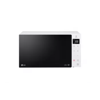 Microondas solo LG MS 23 NECBW negro, blanco sobre la encimera 23 L 1000 W