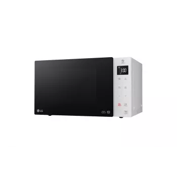 Microondas solo LG MS 23 NECBW negro, blanco sobre la encimera 23 L 1000 W