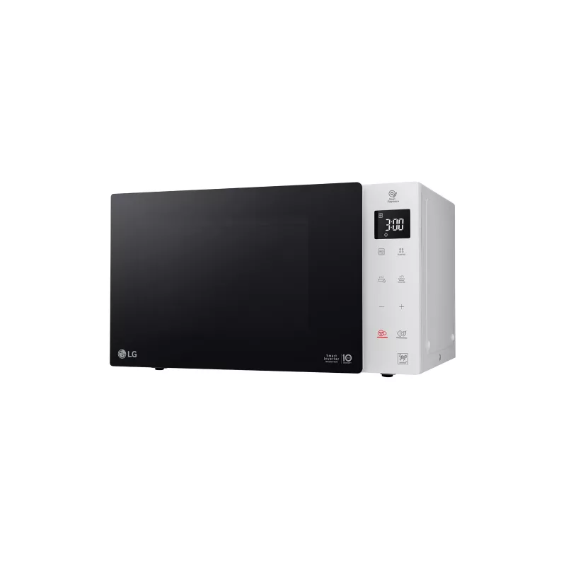 Microondas solo LG MS 23 NECBW negro, blanco sobre la encimera 23 L 1000 W