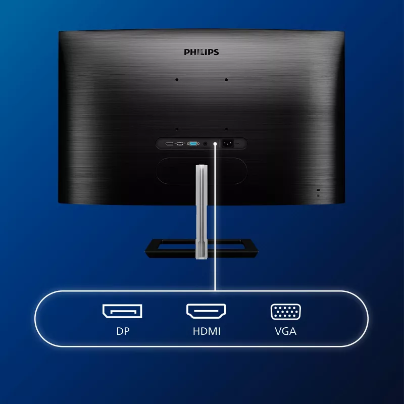 Philips E Line 322E1C/00 monitor de ordenador 80 cm (31,5 pulgadas) 1920 x 1080 píxeles Full HD LCD negro